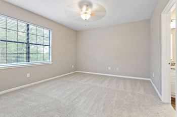 Carpeted bedroom